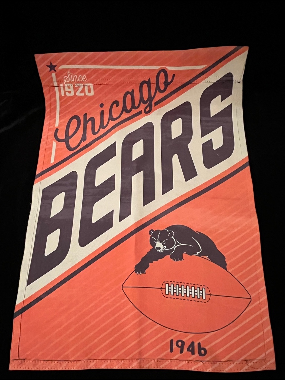 Chicago Bears 2 Sides Throwback Garden Flag Football